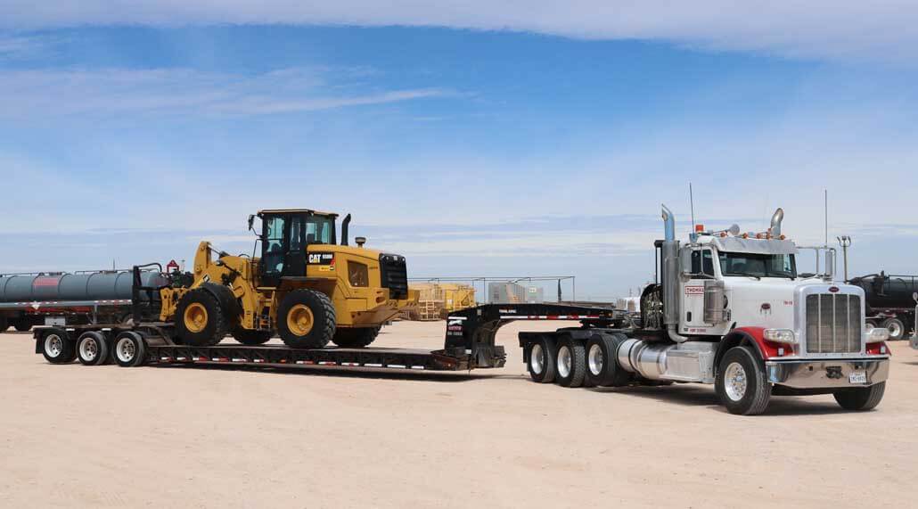 Thomas Trucking CAT Forklift & Operator